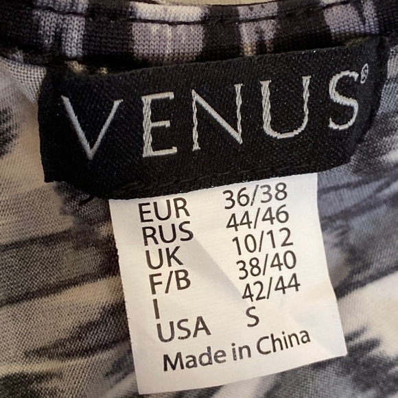 VENUS Black & White Stretch Cocktail Jumpsuit size S - Picture 5 of 8